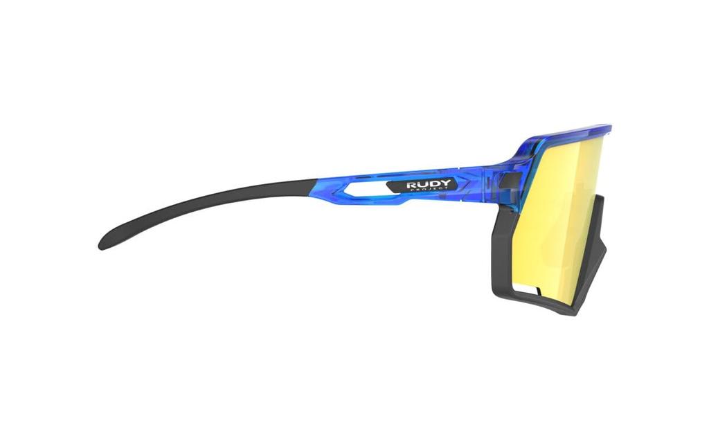 Rudy Project Kelion Sports Crystal Blue Sunglasses, Gloss/Multi-Laser Yellow, SP850577-0000
