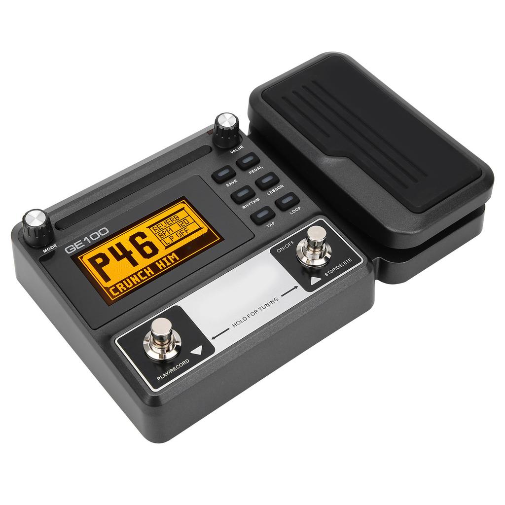 Guitar MultiEffects Pedal with 180 s Loop Recording Touch High Light LCD Display