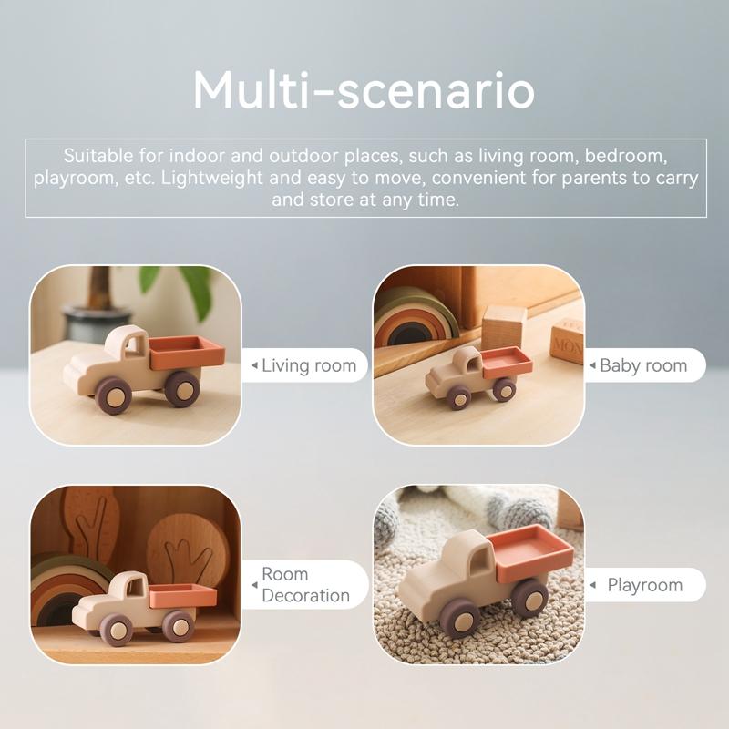 1Pcs Food Grade Baby Silicone Teether Toy Cartoon Car Nursing Teething Ring BPA Free Newborn Health Molar Chewing Accessorie Toy