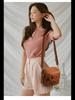 Summer 2024 Women's Soft Leather Mini Shoulder Bag - Casual Crossbody for Mobile Phone