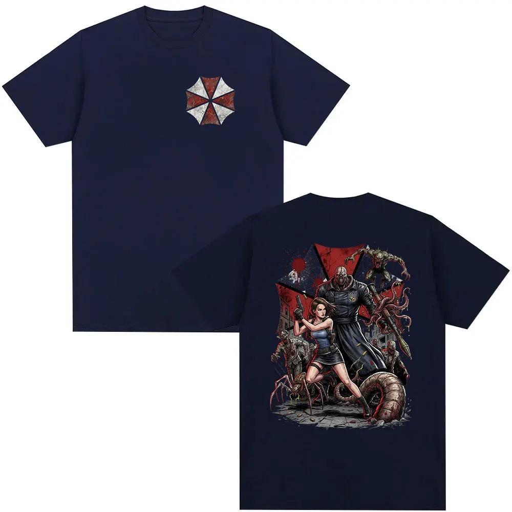 2026 Game Player Resident Evil 4 Fans Merch T Shirt Men's Classic Gothic Cosplay Short Sleeve T-shirts Cotton T-shirt Streetwear