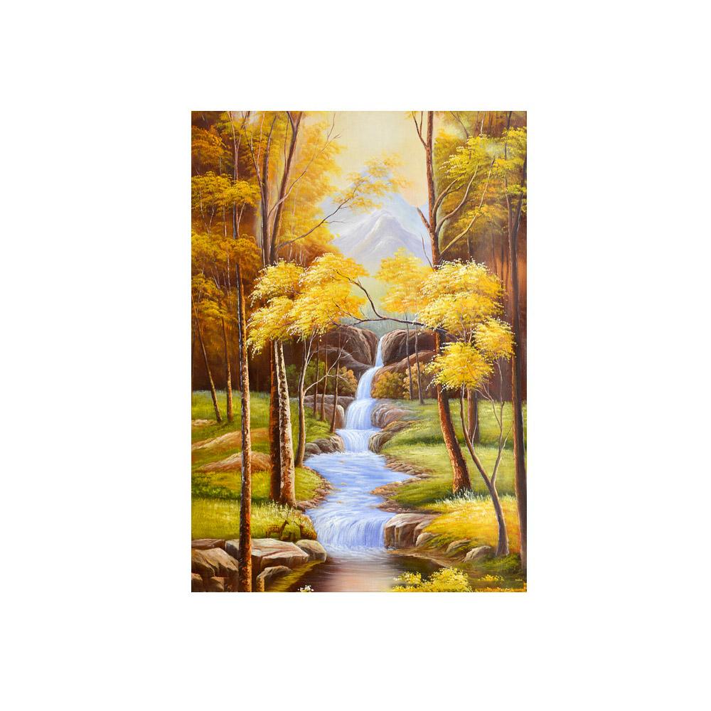Autumn Forest Posters and Prints Canvas Painting Nature Landscape Modern Wall Art Pictures for Living Room Home Decor No Frame