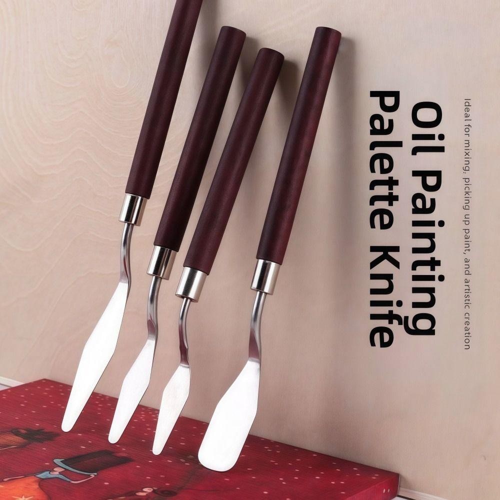 7PCS Stainless Steel Art Oil Painting Scraper Set Lightweight Painting Scraper Set  Drawing Tools