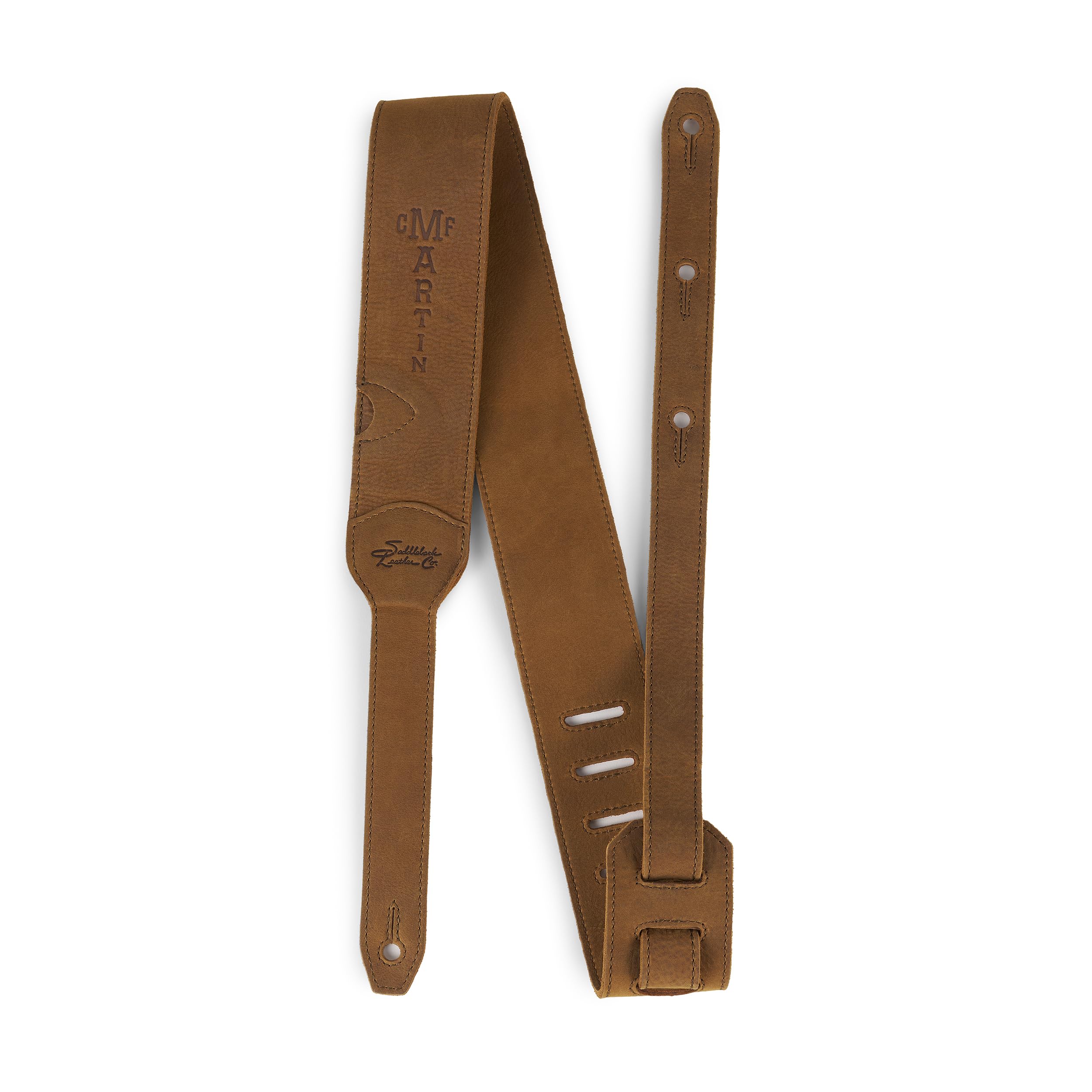 

Martin Luxe Leather Straps Tan 18A0147 LUXE BY Leather Guitar Strap Tan leather with pick holder Developed in collaboration with Saddleback Leather