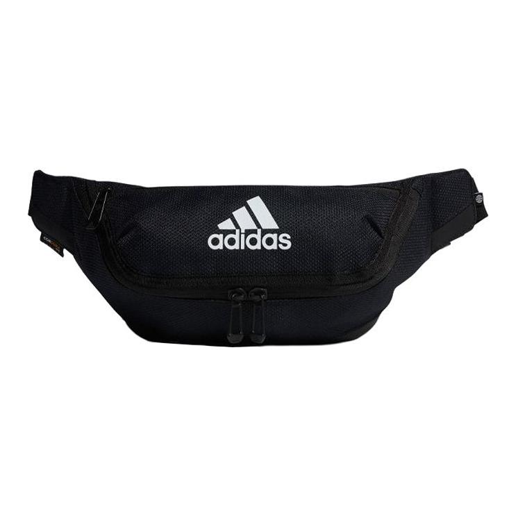 Adidas Recycled Material Polyester Gym Bag, Fanny Pack Regular Unisex Black Black