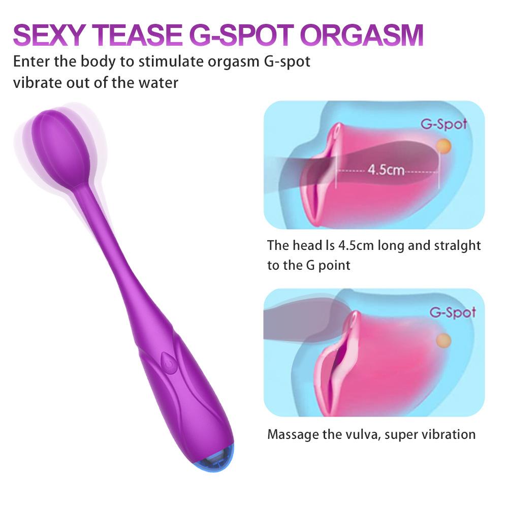 Female Vibrating Vibrator Strong Vibrating Sensation Second Tide Silicone Silent Vibrator Adult Erotic Sex Toys