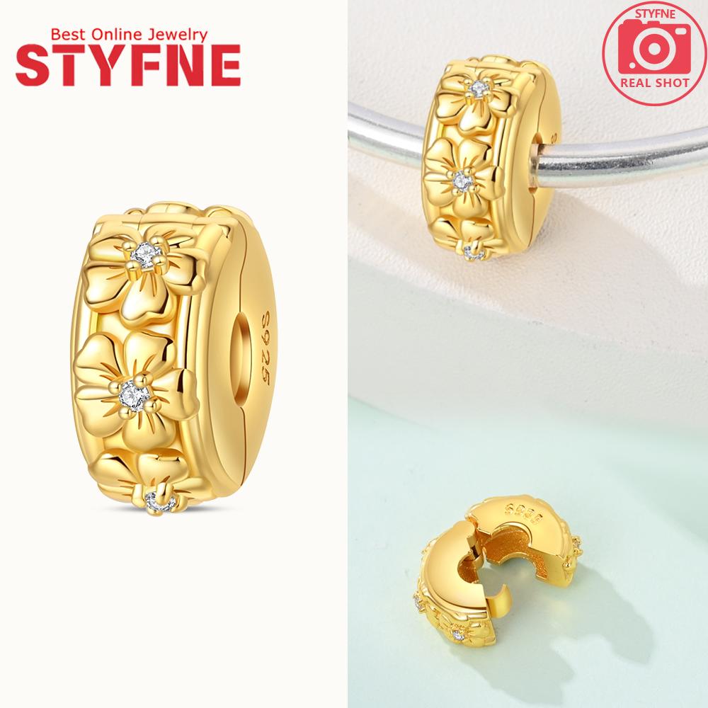 

New 925 Silver The Gold Series Love Heart Shaped Charms Beads Fit Bracelet for Women Diy Fine Jewelry Gifts