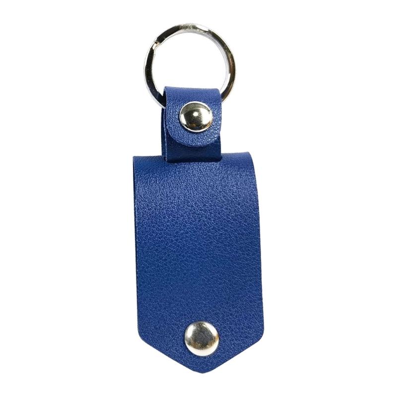 Customizable Double Sided Heat Transfer Sturdy PU Leather Keychain Charm Portable and Waterproof Scratch Resistant