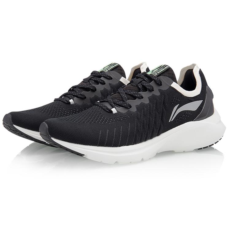 New LiNing YunQue Cushioning Breathable Low-Top Running Shoes Women's Black ARHQ178-1