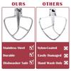 Wire Whip Flat Beater Attachment For Kitchenaid 4.5-5QT K45SS KSM75 Stand Mixer