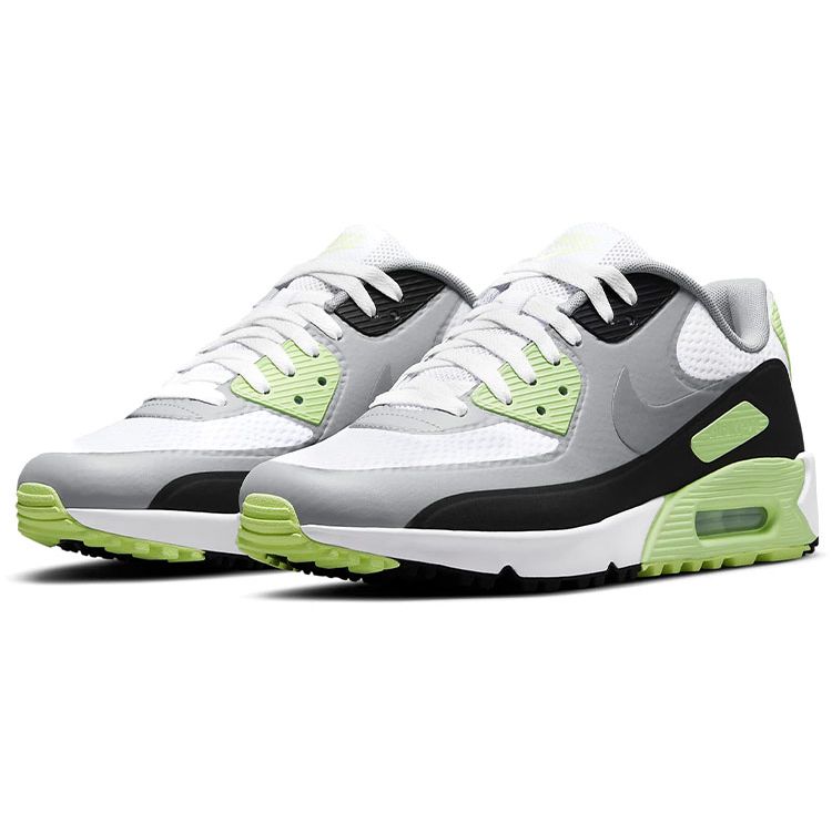 Nike Pantofi de sport pentru bărbați Air Max 90 Golf, alb, gri, negru, fum deschis, gri CU9978-104