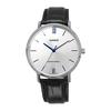 [Casio] CASIO Quartz Men's Watch MTP-VT01L-7B1 Silver X Black Leather Band Overseas Model [Parallel Import]