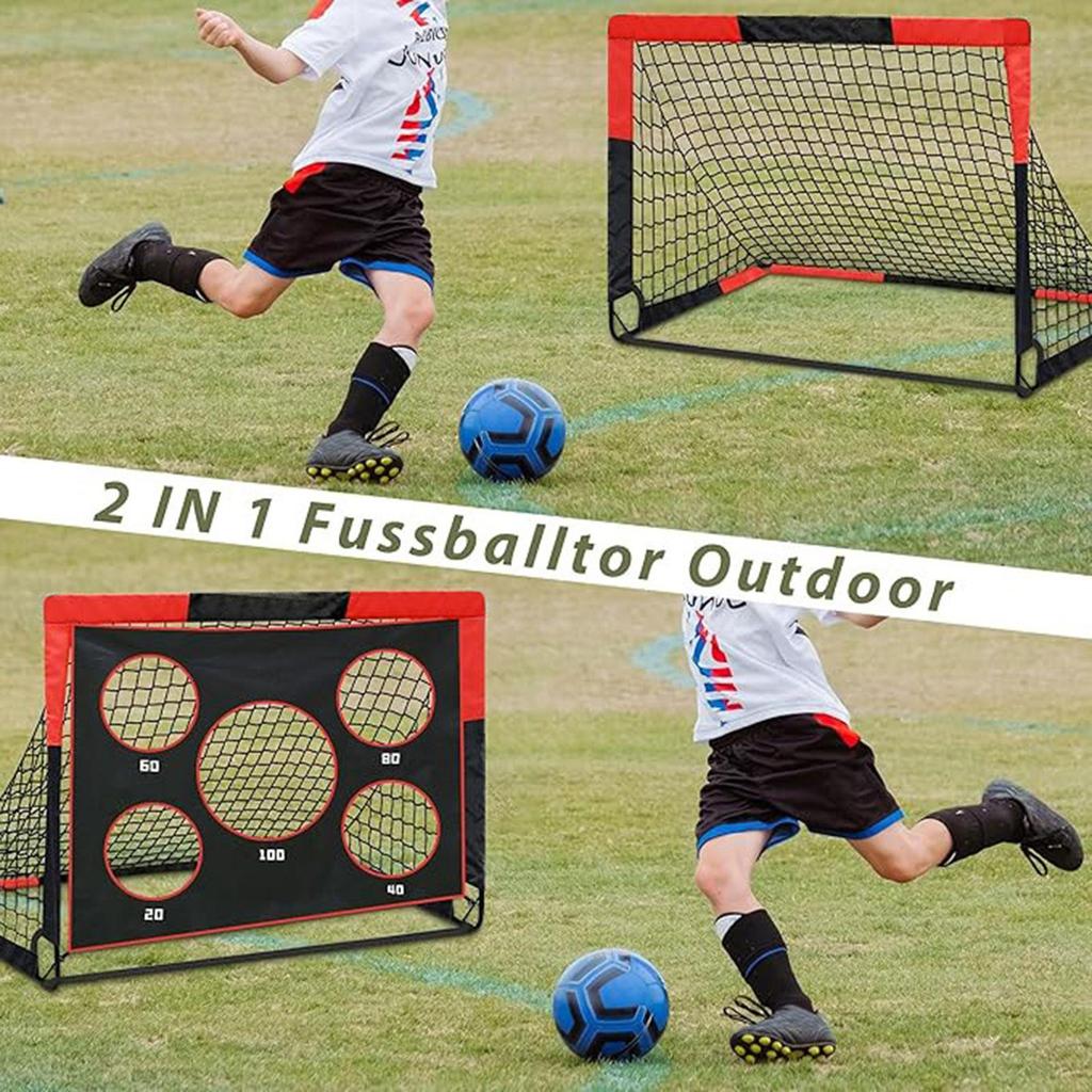 Backyard Soccer Goal for Kids Football Match with Storage Bag Outdoor