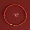 Zodiac Red String Bracelet: Handwoven Luck-Charm, Safety Buckle Anklet for Men & Women