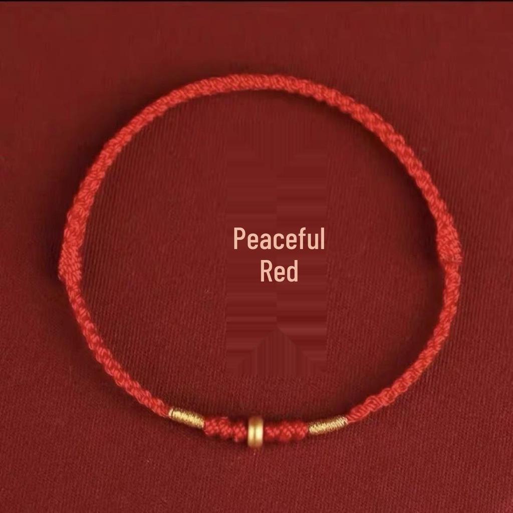 Zodiac Red String Bracelet: Handwoven Luck-Charm, Safety Buckle Anklet for Men & Women
