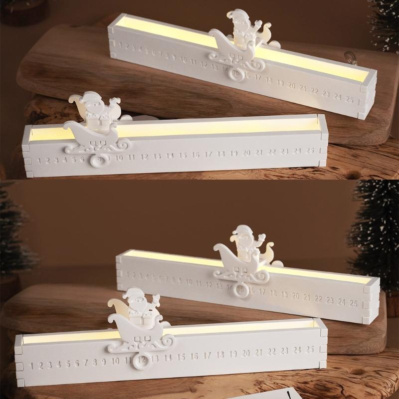 Creative Christmas Santa Countdown Silicone Mold For Crafting Themed Holiday Ornaments And DIY Projects