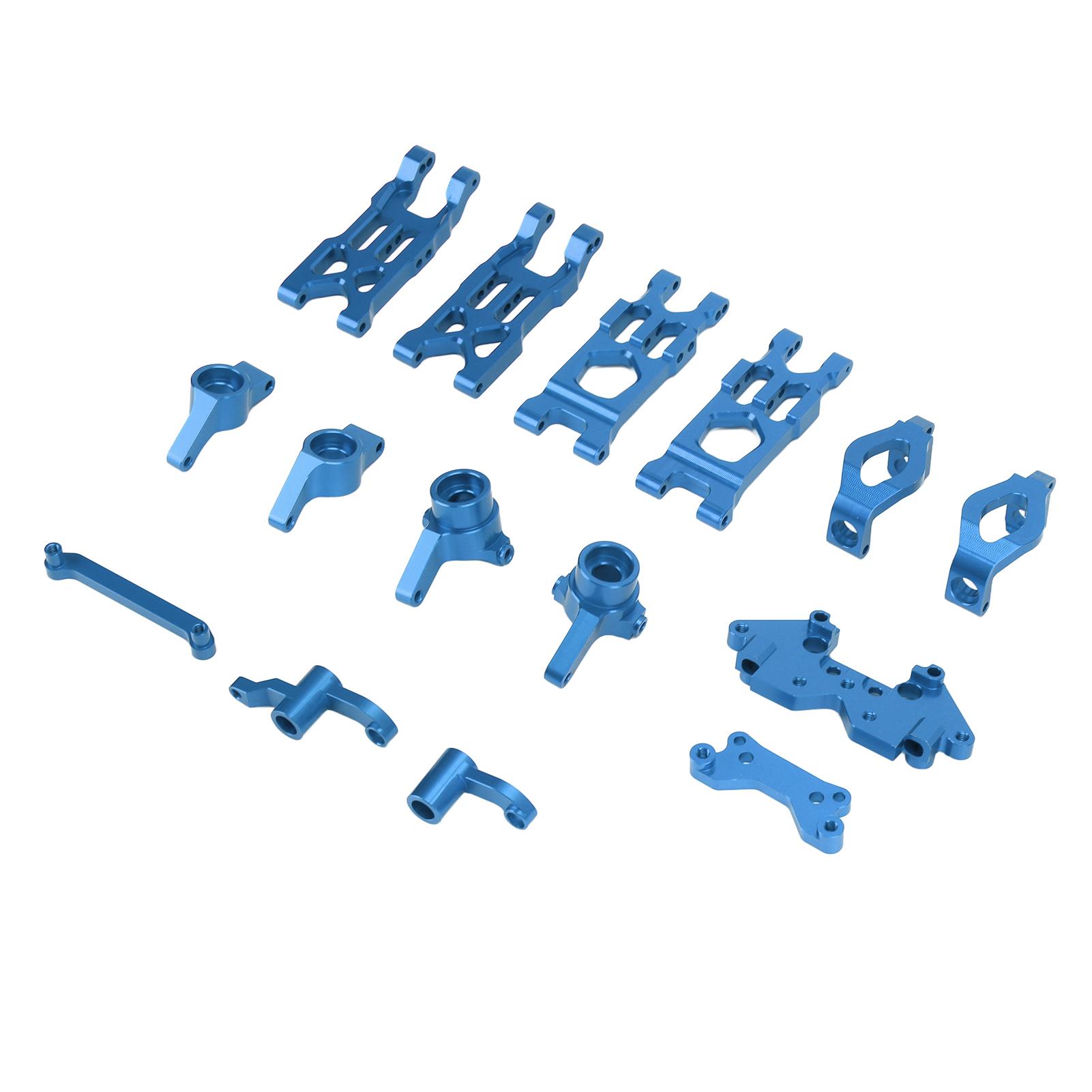 

RC Автомобільний набір рульового управління групи Асамблеї Комплект деталей рульового управління з алюмінієвого сплаву Набір для HBX 118 18859 18858 18857 синій