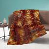 3D Print Sugar Food Cookie Pattern Flannel Throw Blanket King Queen Size for Bed Living Room Couch Sofa All Season Warm Blanket