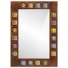 Bathroom Mirror Walnut 50 x 70 x 2.5 cm Solid Mango Wood