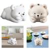 Tissue Box Cover Container Portable Decor Bear Creative Statue Support Napkin Box for Kitchen Cabinet Living Room Desktop Office
