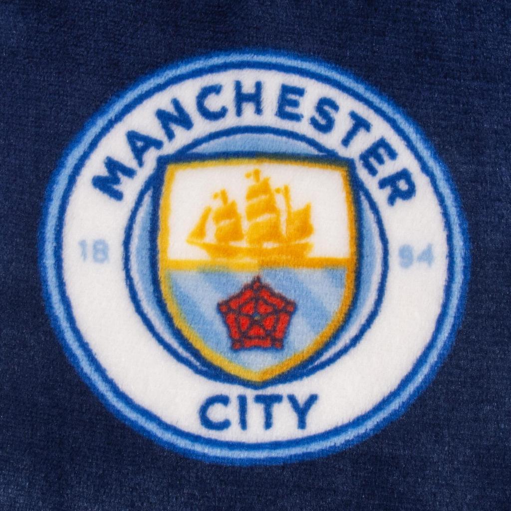 Manchester City FC Baby Crest Fleece Dressing Gown