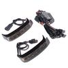 Rear LED Brake Turn Signal Tail Lights for Harley Touring Road King Street Glide 2014-2024, Motorcycle Saddlebag Running Lamps Accent Lights Chrome