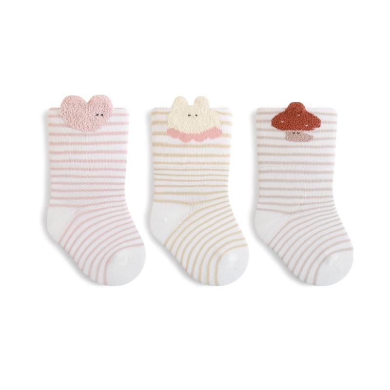

3Pairs/Set Baby Socks For Girls Boys Fashion Cute Cartoon Autumn Winter Kids Boys Girls Socks Cotton Infant Toddler Sock 0-5Years L(3-5y)