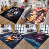 Demon Slayer Fashionable 3D Art Print Floor Mat Living Room Rug Anime Character Adult Large Indoor Soft Flannel Play