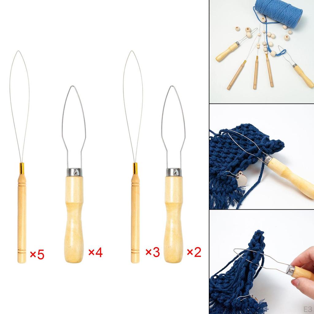 Ergonomic Wooden Handle Sewing Tool Kit for Hair