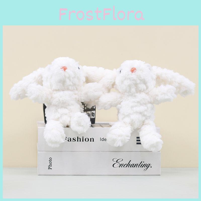 Bunny Key Chain Cartoon Plush Toy Long Eared Children Backpack Pendant Doll