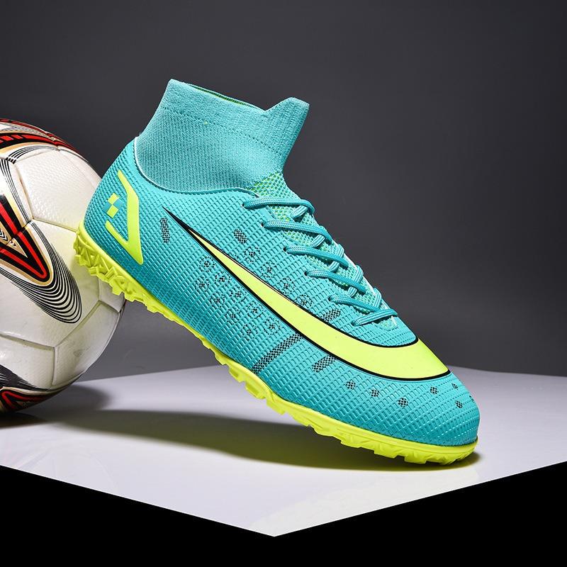 Neue High-Top-Fußballschuhe lange Stollen abgebrochene Stollen Wettkampf-Trainingsschuhe Fußball Fußballschuhe Herren