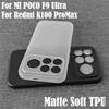 Soft TPU Matte Clear Case for MI POCO F9 F8 Ultra X8 Redmi K100 K90 ProMax 5G Frosted Black Shell Silicone Shockproof Back Cover