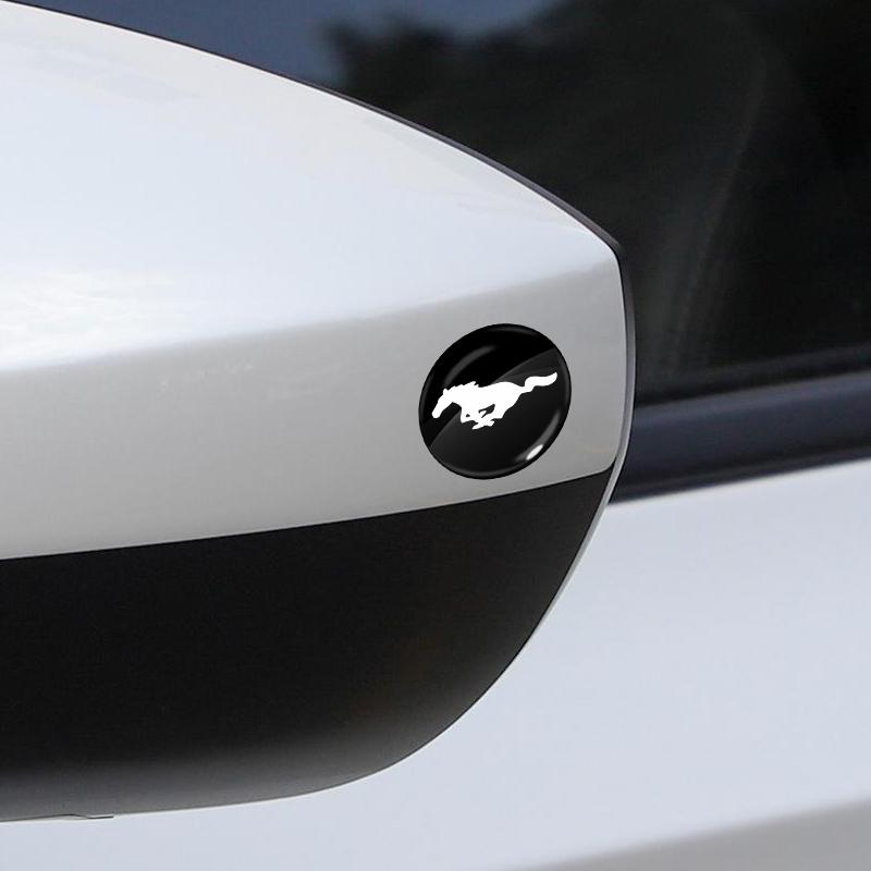 2025 Car Lock Keyhole Stickers Door Lock Protect Car 3D Stickers For Ford Mustang 2005 2006 2007 2008 2009 2016 2017 GT Guitar Eleanor Pickguard