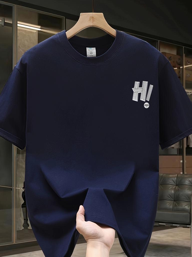 Mens heavyweight 100 cotton graphic tshirt lightweight and breathable comfortable casual wear trendy machine washable