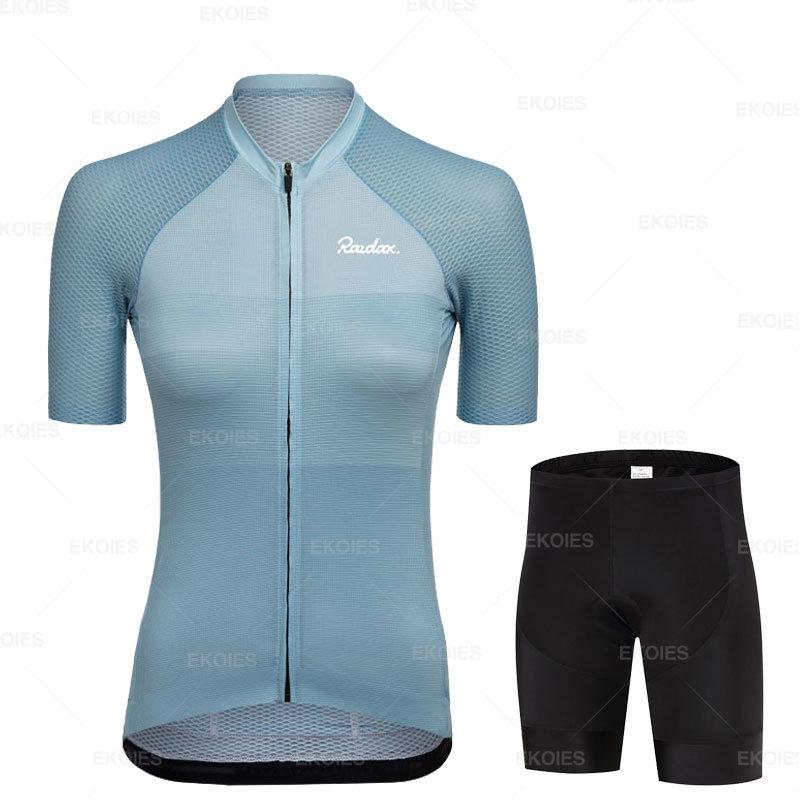 Woman Cycling Clothing Summer Short Sleeves Cycling Set Ropa Ciclismo Cycling Jersey Set Bicycle Clothing Riding Bike Clothes