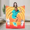 Dannys Go Blanket Winter  Super Soft Throw Blanket For Girls Living Room Flannel Bedspread Bed Cover