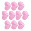 10Pcs Iron On Patches Pink Heart Lightweight Durable Cotton Wide Application Iron Patches for Shirt Jean Jacket