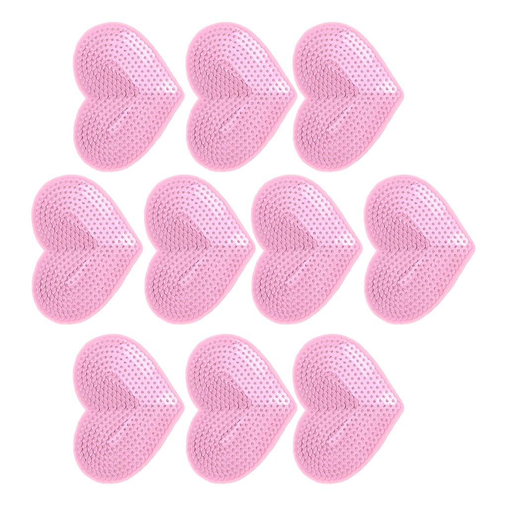 10Pcs Iron On Patches Pink Heart Lightweight Durable Cotton Wide Application Iron Patches for Shirt Jean Jacket