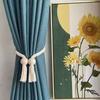 2 Strong Magnetic Curtain Straps, Curtain Straps, Outdoor Curtain Straps, Hand Woven Curtain Straps