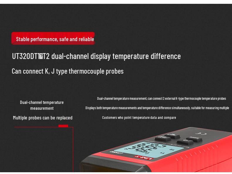 Uni-T UT320A/UT320D Cyfrowy Termometr Termoparowy Kontaktowy