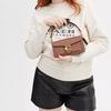Coach Tabby 20 Embossed Letter Logo Flap Hardware Snap Multifunctional Pocket Patent Leather Bag Women Handbags Cappuccino Brass CM556-B4A80