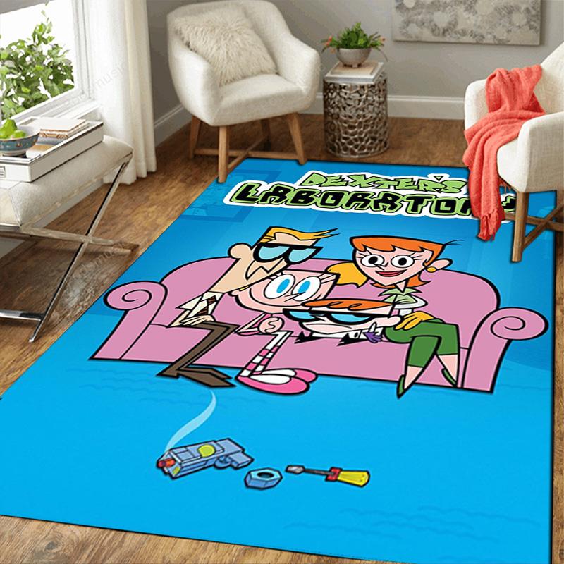 Dexter's Laboratory Characters Rug Floor Mat for Living Room or Bedroom Soft and Comfortable Carpet a Gift for Birthday and Holiday.ZFF0913032