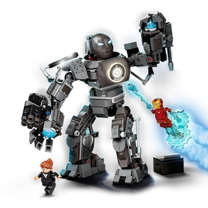 Lego® 76190 marvel iron man : la destruction d’iron monger figurine et jouet de super héros