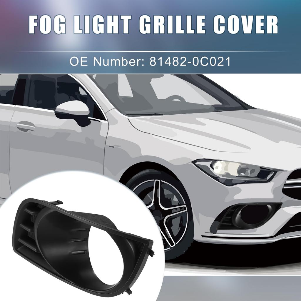 ABSOPRO Fog Light Grille Cover, Front Left Driver's Side, 81482-0C021, Fog Light Bezel Cover Trim for Toyota Sequoias 2008-2016