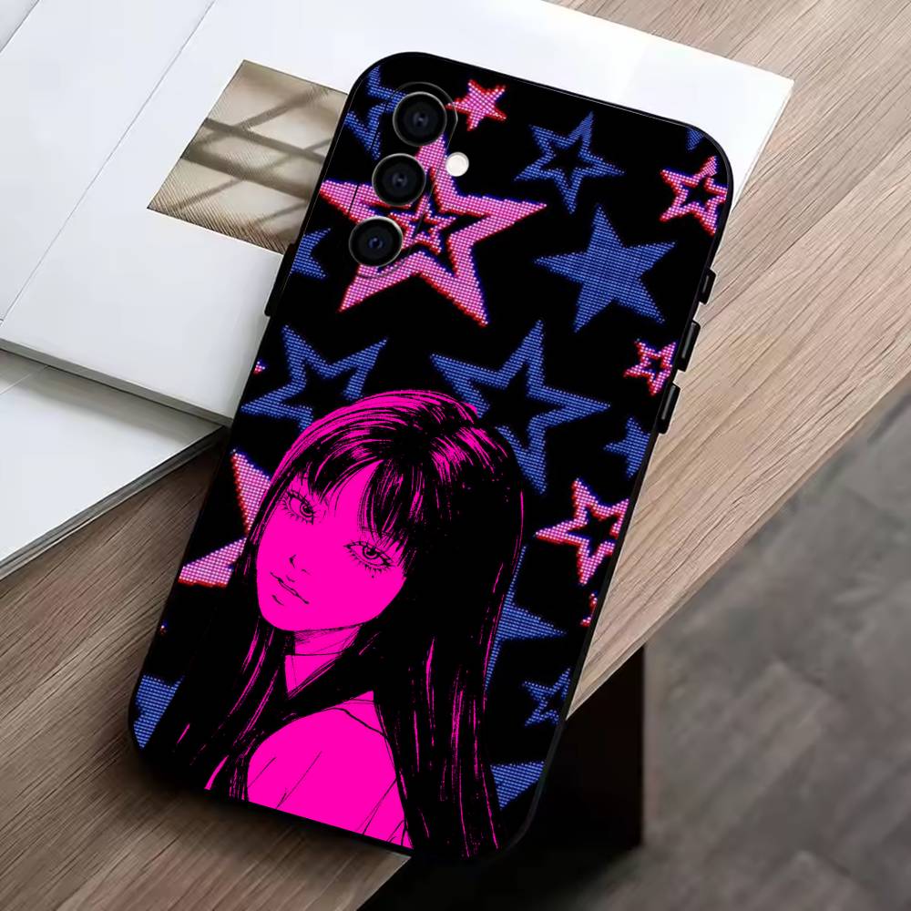 Movie Horror T-Tomie  Phone Case For Samsung Galaxy A73,A72,A71,A70,A53,A52,A51,Soft Silicone Black Cover