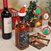 3D Printed Christmas Santa Hat For Wine Alcohol Bottles Ornament Home Xmas Decor Gift