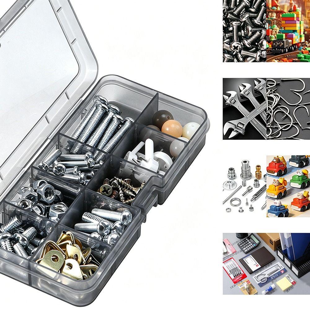 Adjustable Hardware Storage Box Removable Divider Storage Case New Small Parts Box