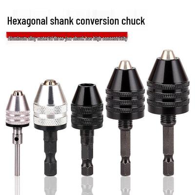 Meikela Multi-Functional Hex Shank Three-Jaw Mini Drill Chuck for Electric Grinders