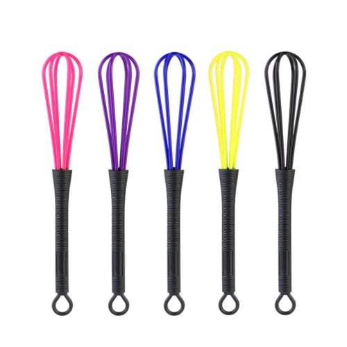 

FOMIYES Plastic Whisks (5 Pieces) for Salons, Barbers, Hair Color, Dye, Cream, Whisks, Kitchen Mixer Tools for Blending, Whisking, Foaming, and Stirri