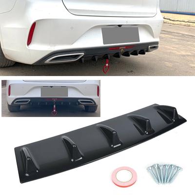 Universal Car Rear Bumper 3 5 Shark Fin Diffuser Spoiler Protector For Benz W213 W211 W212 Dacia Duster Honda Crv Seat Leon